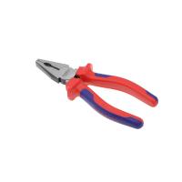 Acier à haute teneur en carbone Pince à sertir, avec Caoutchouc thermoplastique, durable, orange rougeâtre, 160mm, Vendu par PC