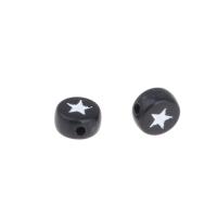 Acrylic Jewelry Beads, Star nickel, lead & cadmium free 