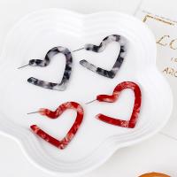 Acrylic Stud Earring, Heart, for woman 