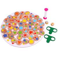 Jouets d’apprentissage bébé, bois, pour les enfants, couleurs mélangées Vendu par fixé