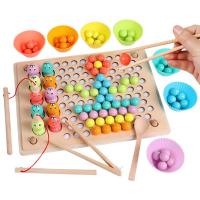 Jouets d’apprentissage bébé, bois, pour les enfants, couleurs mélangées Vendu par fixé