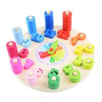 Jouets d’apprentissage bébé, bois, pour les enfants, couleurs mélangées Vendu par fixé