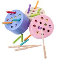 Jouets d’apprentissage bébé, bois, pour les enfants, couleurs mélangées Vendu par fixé