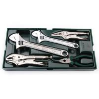 Plier Set, Alloy Steel, with Plastic, 5 pieces & durable & multifunctional, original color 