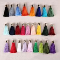 Viscose Tassel Pendant, avec laiton, DIY, plus de couleurs à choisir, 70mm, Vendu par PC