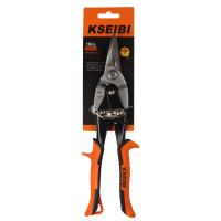 Scissors, Stainless Steel, with PVC Plastic, durable orange, 250mm 