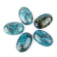 Agate Cabochon, Teardrop, blue 