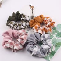 Hair Scrunchies, Cloth, Geometrical Pattern, handmade, for woman 