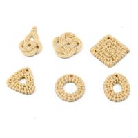 Resina joyería pendiente, engomada de gota, Estilo bohemio & Bricolaje & diferentes estilos para la opción & hueco, beige, 10PCs/Bolsa, Vendido por Bolsa