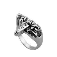 Zinc Alloy Finger Ring, antique silver color plated, Unisex 