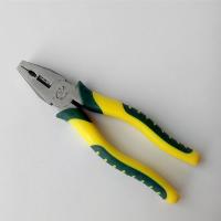 Carbon Steel Crimping Plier, with Plastic, durable, yellow, 200mm 