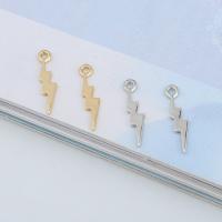 Zinc Alloy Message Pendants, Lightning Symbol, plated, DIY 