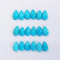 Natürliche Türkis Cabochon, Tropfen, poliert, DIY, 4x6mm, verkauft von PC