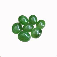 Jasper Stone Cabochon, Oval, polished, DIY, green 