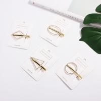 Clips de pico, aleación de metal, con diamantes de imitación, Irregular, hecho a mano, Estilo coreano & para mujer, dorado, 60mm, Vendido por UD