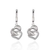 Sterling Silver Drop Earring, 925 Sterling Silver, fashion jewelry 26mmx11mm 