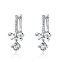 Sterling Silver Drop Earring, 925 Sterling Silver, fashion jewelry 19mmx9.5mm 