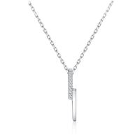 Collier de bijoux en argent , Argent sterling 925, bijoux de mode, plus de couleurs à choisir, 19.5mmx3mm, Vendu par PC