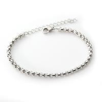 Stainless Steel Chain Bracelets, plated, fashion jewelry & Unisex  15+5cmuff0c18+5cm 