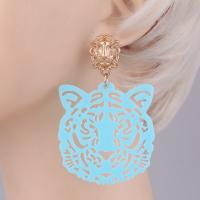 Resin Zinc Alloy Earring, with Resin, for woman 