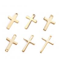 Stainless Steel Cross Pendants, plated 