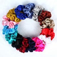 Hair Scrunchies, Pleuche, Geometrical Pattern, handmade, Korean style & for woman 