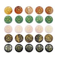 Gemstone Cabochons, Flat Round, polished, DIY 