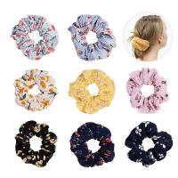 Hair Scrunchies, Gauze, printing & for woman 