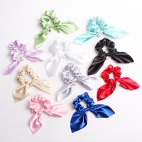 Hair Scrunchies, Satin, with Plastic Pearl, for woman 