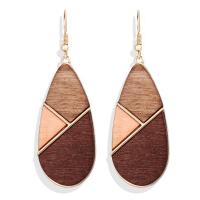 Zinc Alloy Drop Earring, Teardrop, fashion jewelry & for woman 