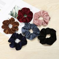 Hair Scrunchies, Velour, Geometrical Pattern, handmade, for woman 