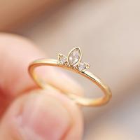 Zinc Alloy Finger Ring, plated, fashion jewelry & with rhinestone nickel, lead & cadmium free 