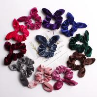 Bunny Ears Hair Scrunchies, Cloth, for woman 