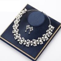 ensembles de bijoux de mode en alliage zinc, laiton, avec Argent sterling 925 & perle de plastique, avec 2.76 inch chaînes de rallonge, Placage, styles différents pour le choix & pour femme & avec strass & creux, couleur métallique plaquée Environ 16.54 pouce, Vendu par fixé