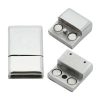 Rectangle Stainless Steel Magnetic Clasp, acier inoxydable, DIY Vendu par sac