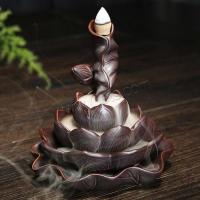 Incense Smoke Flow Backflow Holder Ceramic Incense Burner, Porcelain, handmade, for home and office & durable 