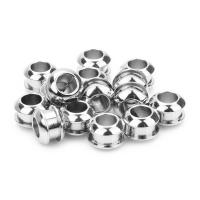 perles de grand trou en inox , acier inoxydable, DIY Diamètre inté Environ 5mm Vendu par sac