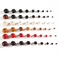 Dyed Wood Beads, Schima Superba, Round, DIY 