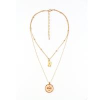 Fashion Multi Layer Necklace, Zinc Alloy, with 2.76 inch extender chain, KC gold color plated, for woman & multi-strand, metallic color plated Approx 17.72 Inch 