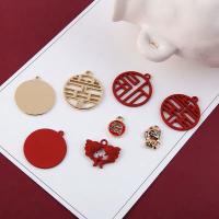 Zinc Alloy Hollow Pendants, plated, DIY 