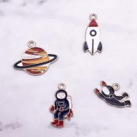 Zinc Alloy Enamel Pendants, gold color plated, DIY 