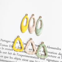 Zinc Alloy Enamel Pendants, gold color plated, DIY 