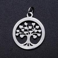 Stainless Steel Pendants, Tree, plated, DIY 