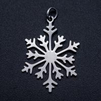 Stainless Steel Pendants, Snowflake, plated, DIY [