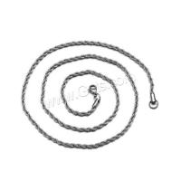acier inoxydable chaîne de collier, Placage, DIY & chaîne de corde, plus de couleurs à choisir, 2.5mm, Vendu par brin[