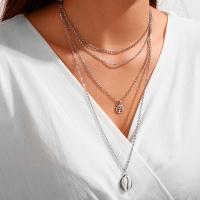 Collier de mode Multi couche, alliage de zinc, bijoux de mode & pour femme, Vendu par brin