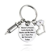 Stainless Steel Key Clasp, Unisex & enamel, original color, 25mm 