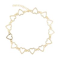 Mode Collier Choker, Alliage, avec 1.96in chaînes de rallonge, Placage, Réglable & bijoux de mode & pour femme, plus de couleurs à choisir, 330mm Environ 12.9 pouce, Vendu par brin