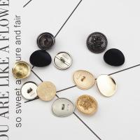 Zinc Alloy Shank Button, Round 