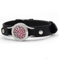 Parfüm Aromatherapie Armband, PU Leder, mit 316 L Edelstahl, Modeschmuck & unisex, verkauft von PC